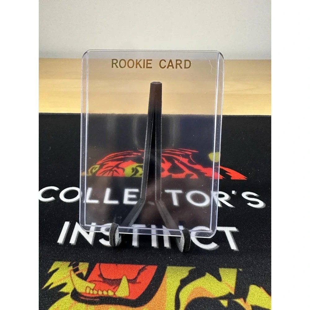 Trading Card Display Stands - 3D Printed Black - 10 Pack